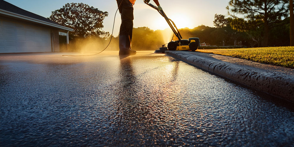 Beautiful pressure washed driveway in Orlando